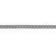 Chaîne de cou maille Anglaise plate en Argent 925 - Longueur 45 cm