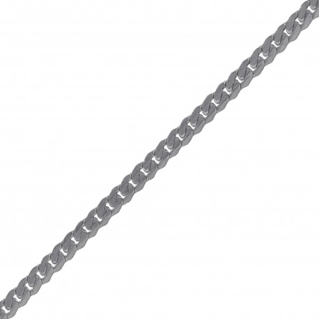 Collier maille Anglaise plate en Argent 925 - Longueur 45cm