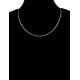 Collier maille Anglaise plate en Argent 925 - Longueur 45cm