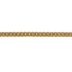 Chaîne de cou maille Anglaise plate Plaqué Or 18 carats - Longueur 45 cm