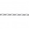 Chaîne de cou enfant maille Figaro 1-1 diamantée en Argent 925 - Longueur 38cm