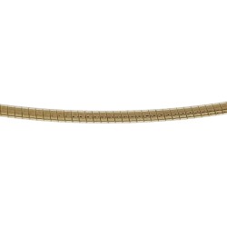Chaîne de cou maille Oméga ronde Plaqué Or 18 carats - Longueur 45 cm