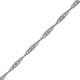 Collier maille Singapour en Argent 925 - Longueur 45 cm