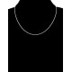 Collier maille Corde ronde en Argent 925 - Longueur 45 cm