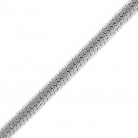 Collier maille Serpent ronde en Argent 925 - Longueur au choix