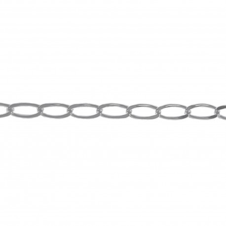 Chaîne de cou maille Cheval en Argent 925 - Longueur 45 cm