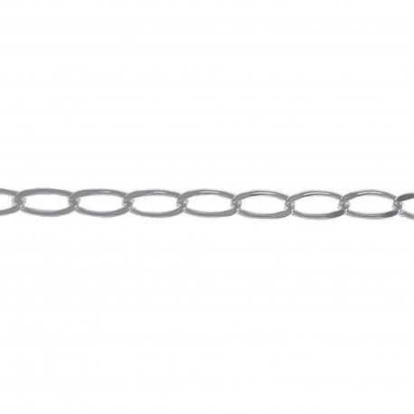 Chaîne de cou maille Cheval en Argent 925 - Longueur 45 cm