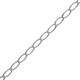 Chaîne de cou maille Cheval en Argent 925 - Longueur 45 cm