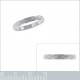 Bague alliance 3mm en Argent 925 rhodié