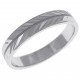 Bague alliance 4mm en Argent 925 rhodié