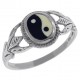 Bague Yin Yang en Argent 925