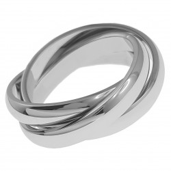 Bague 3 anneaux en Acier inoxydable