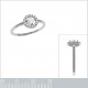 Bague en Argent 925 rhodié et Oxydes Zirconium