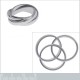 Bague 3 anneaux en Argent 925