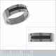 Bague homme en Acier inoxydable et Carbone