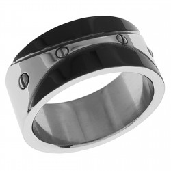 Bague Homme en Acier inoxydable / Ruthénié