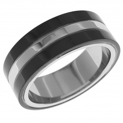 Bague Homme en Acier inoxydable / Ruthénié