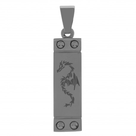 Pendentif Dragon en Acier inoxydable