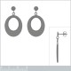 Boucles d'oreilles en Acier inoxydable