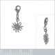 Pendentif Charm Soleil en Argent 925