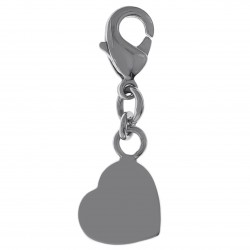 Pendentif Charm Coeur en Argent 925