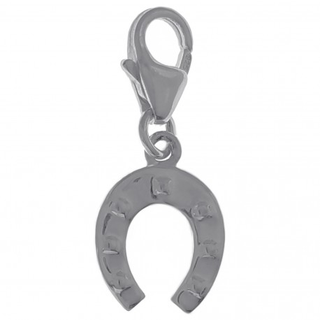 Pendentif Charm Fer à cheval en Argent 925