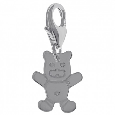 Pendentif Charm Ourson en Argent 925