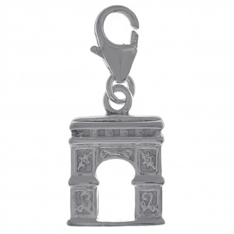 Pendentif Charm Arc de Triomphe en Argent 925