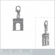 Pendentif Charm Arc de Triomphe en Argent 925