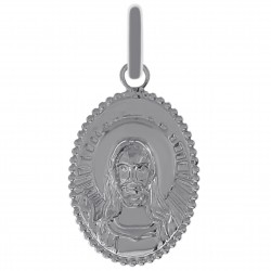 Pendentif Jésus Christ en Argent 925 rhodié