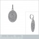 Pendentif Jésus Christ en Argent 925 rhodié