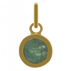 Pendentif Plaqué or 18 carats et Aventurine