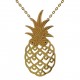 Pendentif Ananas Plaqué or 18 carats