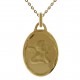 Pendentif médaille Ange Plaqué or 18 carats
