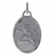 Pendentif médaille Ange en Argent 925 rhodié