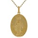 Pendentif Vierge Marie Plaqué or 18 carats