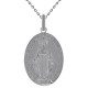 Pendentif Vierge Marie en Argent 925 rhodié