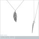 Pendentif Plume en Argent 925 rhodié