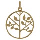Pendentif Arbre de Vie Plaqué or 18 carats