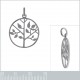 Pendentif Arbre de Vie en Argent 925 rhodié