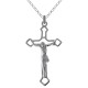 Pendentif Croix Christ en Argent 925