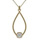 Pendentif Plaqué or 18 carats et Oxyde zirconium