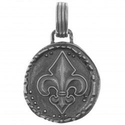 Pendentif Fleur de Lys en Argent 925