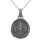 Pendentif Fleur de Lys en Argent 925