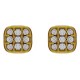 Boucles d'oreilles Plaqué Or 18 carats et Oxydes Zirconium
