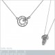 Collier en Argent 925 rhodié et Oxydes Zirconium