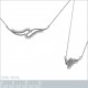 Collier en Argent 925 rhodié et Oxydes Zirconium