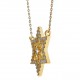 Collier étoile Plaqué Or 18 carats et Oxydes Zirconium