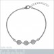 Bracelet en Argent 925 rhodié et Nacre