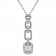 Collier en Argent 925 rhodié et Oxydes Zirconium